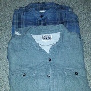 Two Converse casual button downs